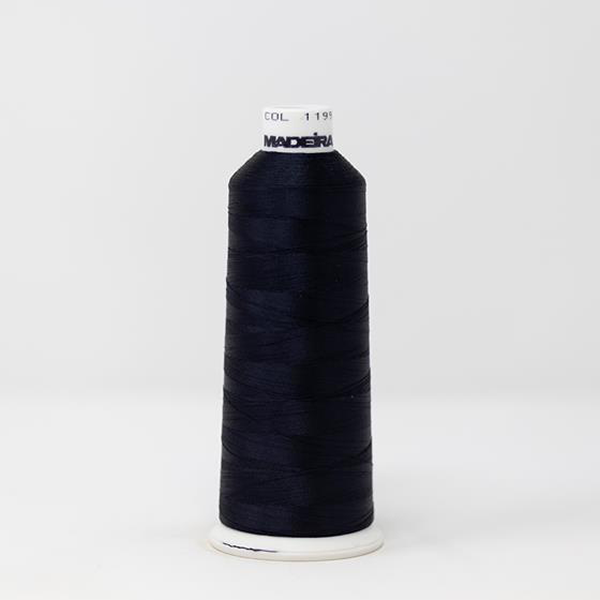 Madeira Rayon 1199 Onyx Black Embroidery Thread 5500 Yards