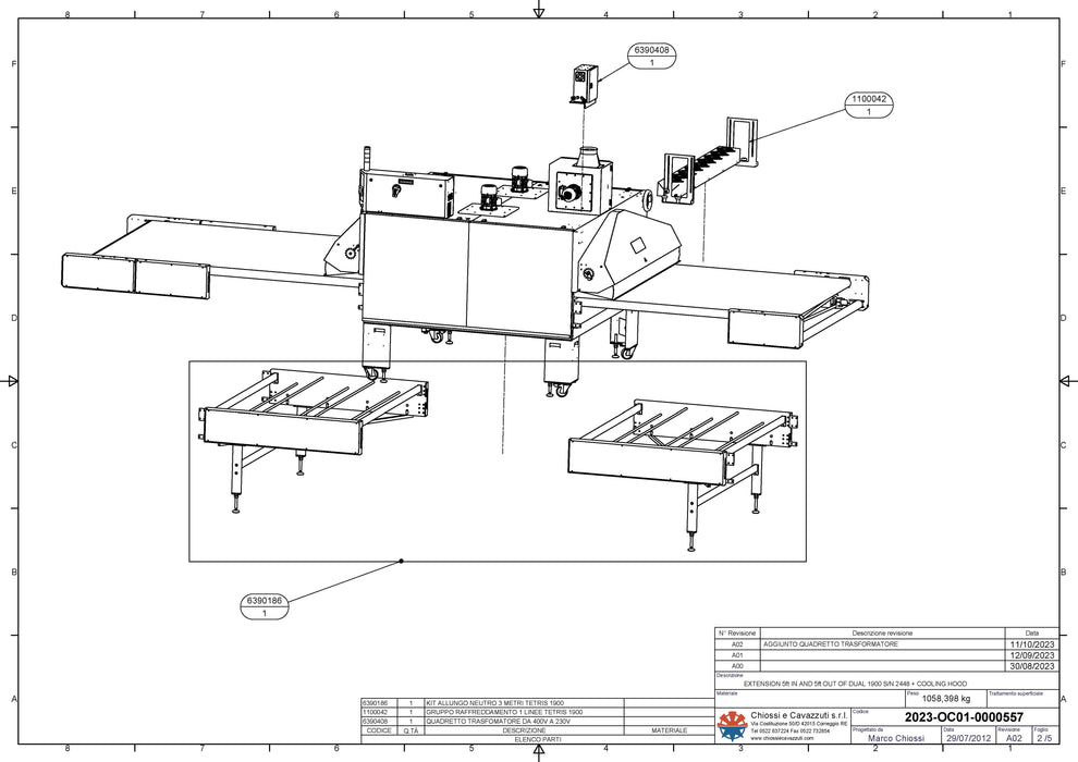 Chiossi e Cavazzuti Dual 1900 - Dual Belt Conveyor Dryer