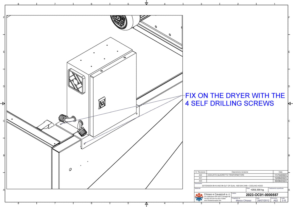 Chiossi e Cavazzuti Dual 1900 - Dual Belt Conveyor Dryer