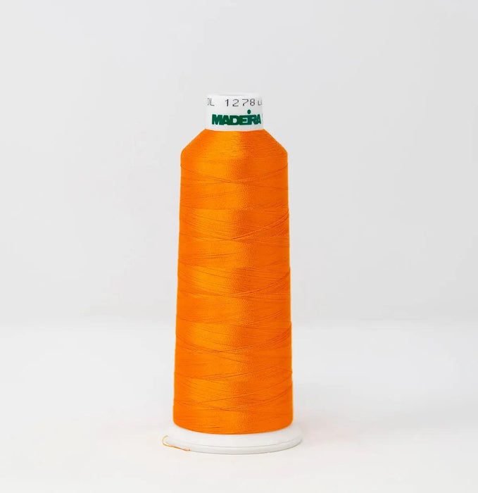 Madeira Rayon 1278 Orange Icing Embroidery Thread 5500 Yards